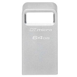 MEMORIA USB KINGSTON 64GB DTMICRO 3.2 PLATA