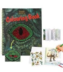 LIBRO COLOREAR DINO CON LENTE TOP MODEL