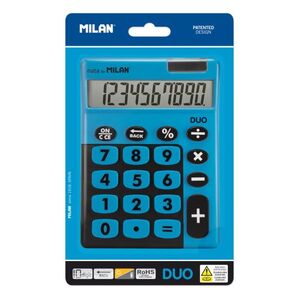 CALCULADORA MILAN 10 DIGITOS TOUCH DUO AZUL