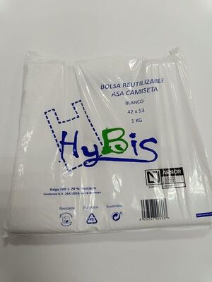 BOLSA CAMISETA 42X53 70% RECICLADO 1 KG