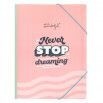 FOLDER WITH TRANSPARENT SHEETS - NEVER STOP DREAMING