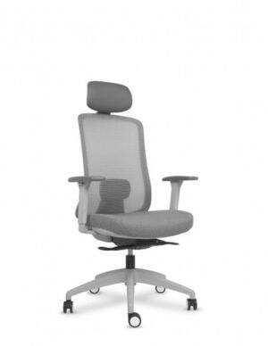 SILLA LANDO RESPALD.MALLA GRIS SYNCRO AUTO CABEZAL GRIS